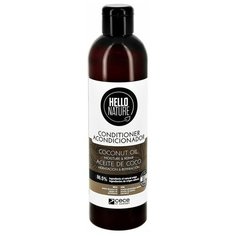 Шампунь для волос `HELLO NATURE` COCONUT OIL с кокосовым маслом (увлажнение и восстановление) 300 мл