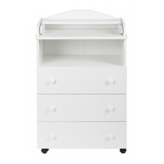 Пеленальный комод Forest kids Mini Trio (3 ящика) белый