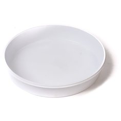 Миска плоская для грызунов пластик VOLTREGA, 16х3см, белая (Испания)