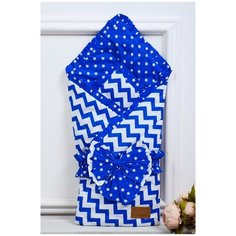 Конверт-одеяло Amarobaby Zig Zag 93 см синий