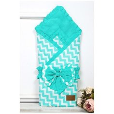 Конверт-одеяло Amarobaby Zig Zag 93 см мятный