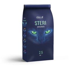 Dailycat Unique line STERI Chicken - Сухой корм для стерилизованных кошек с курицей 2,5кг