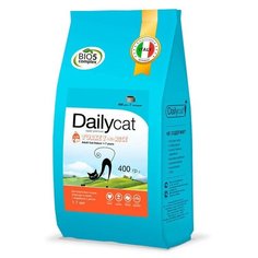 Dailycat Adult Indoore Turkey Сухой корм для взрослых домашних кошек с индейкой и рисом 400 г