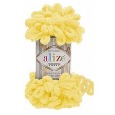 Пряжа для вязания Alize Puffy, цвет 216-цыпленок, 9м 100гр, 1 моток
