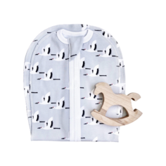 Многоразовые пеленки Mjolk Журавли 12489 9-12 кг белый/серый