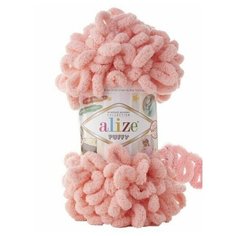 Пряжа для вязания Alize Puffy, цвет 529-персиковый, 9м 100гр, 1 моток