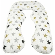 Подушка для беременных анатомическая AmaroBaby 340х72 (Звезды пэчворк)