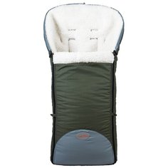 Конверт-мешок Чудо-Чадо в коляску меховой Прайм 92 см оливковый