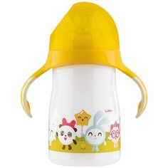 Поильник-непроливайка Малышарики 20909, 250 мл желтый Lubby