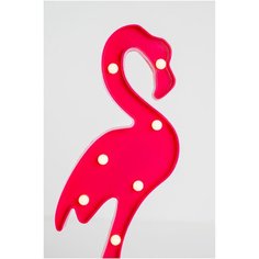 Ночник Фламинго, детский светодиодный светильник - подарок, 2AA, 30 см Magic Light