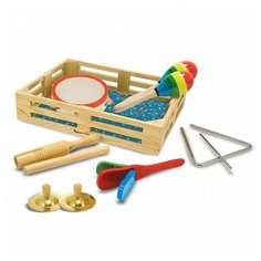 Melissa&Doug Музыкальные инструменты в коробке, 10 предметов