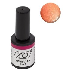 Гель-лак 3 в 1 ZO ZO-GT, 10 мл, 055 коралловый шиммер