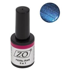 Гель-лак 3 в 1 ZO ZO-GT, 10 мл, 109 глубокий синий шиммер
