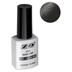 Гель-лак для ногтей ZO mGL, 10 мл, 251 черный с мерцающими блестками
