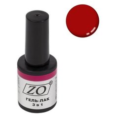 Гель-лак 3 в 1 ZO ZO-GT, 10 мл, 048 тёмно-красный
