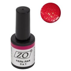 Гель-лак 3 в 1 ZO ZO-GT, 10 мл, 102 ярко-сливовый шиммер