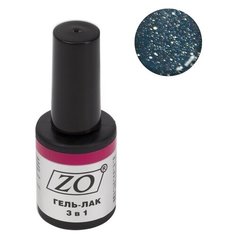 Гель-лак 3 в 1 ZO ZO-GT, 10 мл, 067 тёмно изумрудно-зелённый шиммер