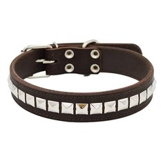 Ошейник для собак ZOOEXPRESS Металл 2сл 36мм 60см коричневый