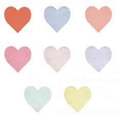 Салфетки Meri Meri Palette Heart Small, 20 шт.