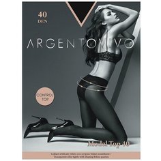 Колготки Argentovivo Model Top, 40 den, размер 4-L, nero (черный)