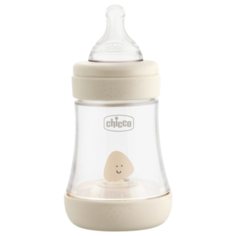 Chicco Бутылочка Perfect5 с силиконовой соской, 150 мл, с рождения, бежевый