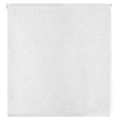 Рулонная штора DECOFEST Бернаут Завитки Мини (белый), 50х160 см