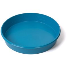 Миска плоская для грызунов пластик VOLTREGA, 16х3см, голубая (Испания)