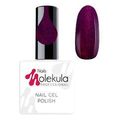 Гель-лак для ногтей Nails Molekula Professional Winter collection, 10.5 мл, 154 бордовый с мерцанием