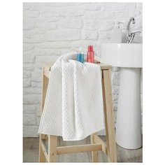 Полотенце хлопковое жаккардовое KARNA DAMA белое 90х180