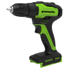 Дрель-шуруповерт аккумуляторная Greenworks GD24DD35K2, 24V, c 1хАКБ 2 А.ч и ЗУ в кейсе