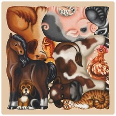 Пазл-головоломка Большой Слон "Домашние животные" 0036