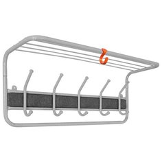 Вешалка с полкой 21В (Белое серебро) ЗМИ