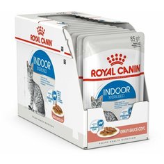 Royal Canin Indoor Sterilized Консервированный корм для домашних кошек (в соусе), 12 x 85 г