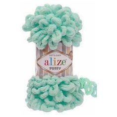 Пряжа для вязания Alize Puffy, цвет 019-св.бирюза, 9м 100гр, 1 моток