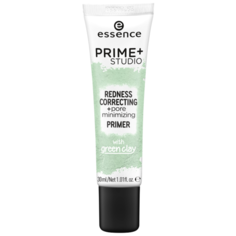 Essence Праймер-корректор покраснений Prime Studio Redness Correcting Pore Minimizing Primer with Green Clay 30 мл зеленый