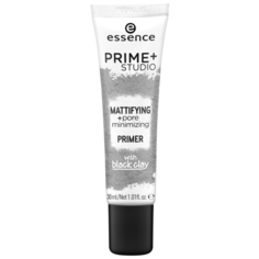 Essence Матирующий праймер Prime Studio Mattifying Pore Minimizing Primer with Black Clay 30 мл серый