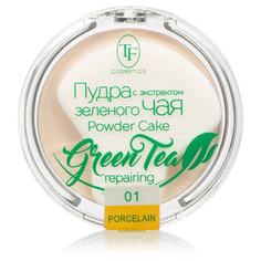 TF Cosmetics Компактная пудра с экстрактом зелёного чая 01 фарфоровый