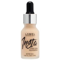 Lamel Professional Тональный флюид Insta Color Stay, 15 мл, оттенок: 401 vanilla