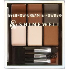 SHINEWELL Набор для стилизации бровей Eyebrow Cream & Powder 01