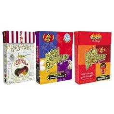 Конфеты Jelly Belly коробка Гарри Поттера Bertie Botts 35 гр. + Ассорти Bean Boozled 45 гр. + Ассорти Bean Boozled Flaming Five 45 гр. (3 шт.)
