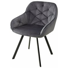 Стул-кресло GALE BLUVEL-14 GREY поворот.360 град., велюр M-CITY