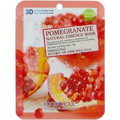 Foodaholic Тканевая 3D маска выравнивающая тон с экстрактом граната, 23 г