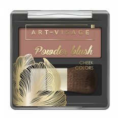 ART-VISAGE компактные румяна Powder Blush 303 cacao