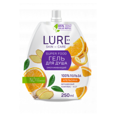 Гель для душа Lure Super food Омолаживающий, 250 мл