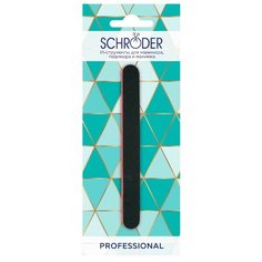 Пилка для ногтей Schroder Шлифовочная Прямая Черная 1 шт.