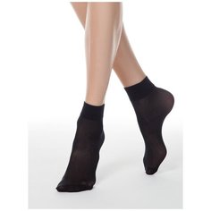 Капроновые носки Conte Elegant Solo 40 den, 2 пары, размер 23-25, nero