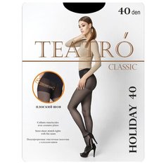 Колготки TEATRO Holiday, 40 den, размер 5-XXL, nero (черный)