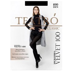 Колготки TEATRO Velvet, 100 den, размер 3-L, nero (черный)