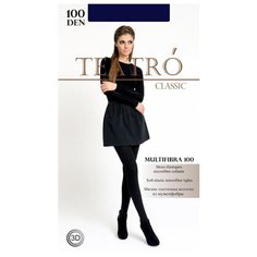Колготки TEATRO Multifibra Color, 100 den, размер 2-M, deep blue (синий)