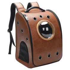 Рюкзак-переноска для кошек Xiaomi Little Beast 26.5х32х36 см space brown